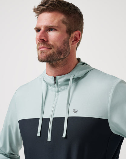 TravisMathew | Coin Toss Quarter Zip Hoodie - Gray Mist