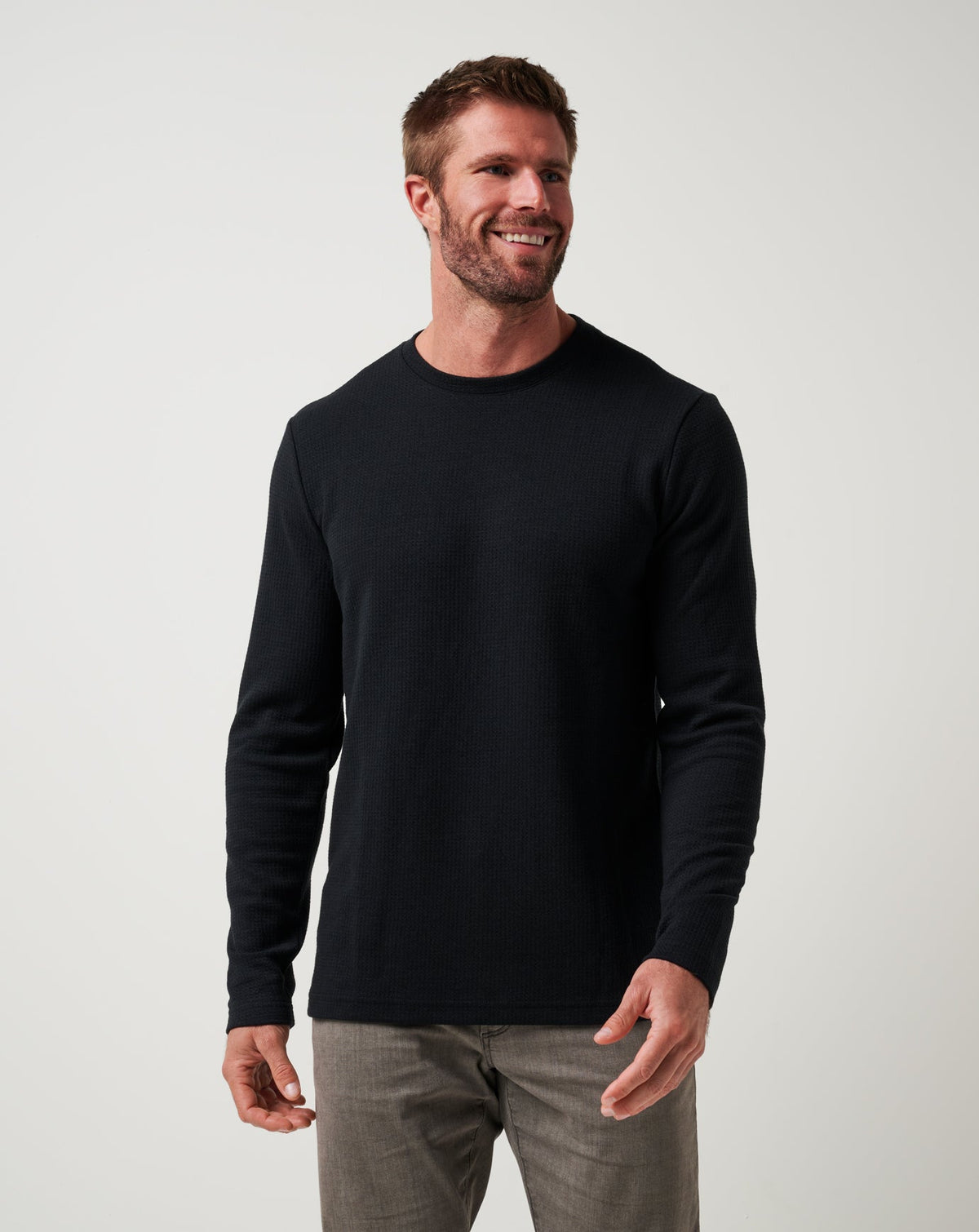 TravisMathew | Cloud Waffle Crew - Black