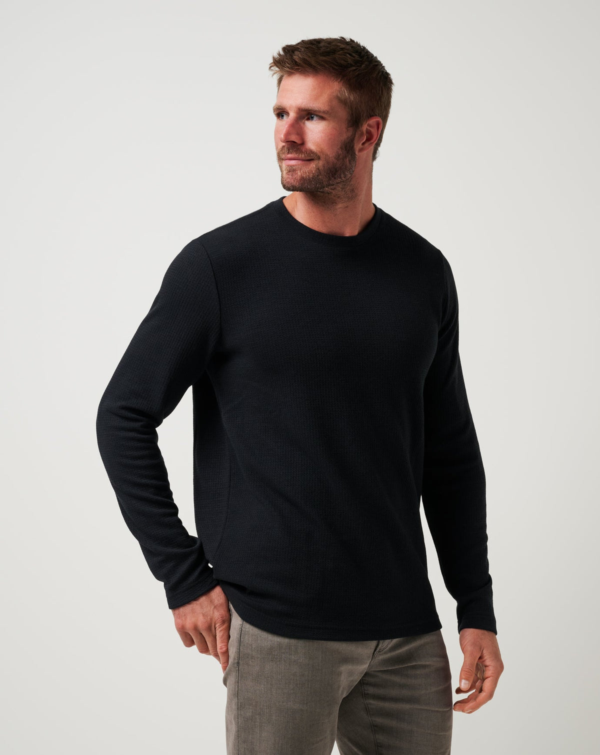 TravisMathew | Cloud Waffle Crew - Black