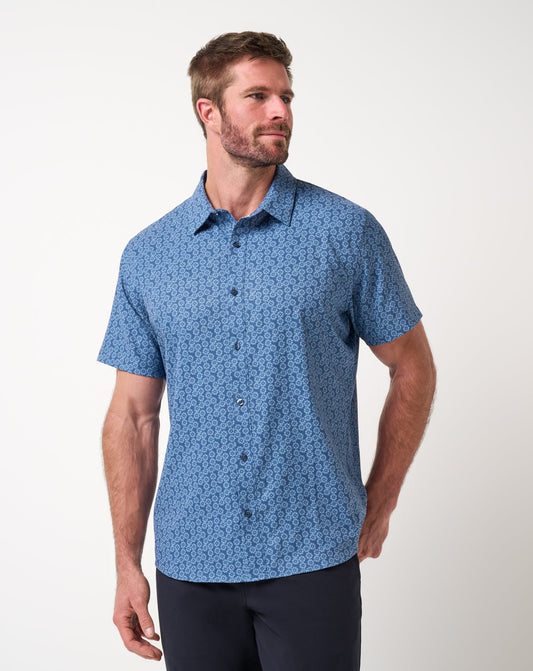 TravisMathew | Techwoven Sunlight Button-Up - Bering Sea
