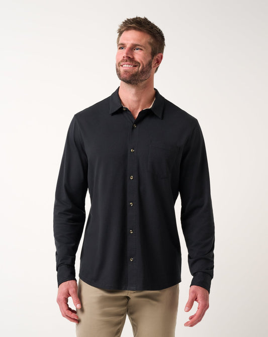 TravisMathew | Comfortknit TM Social Club Button-Up - Black