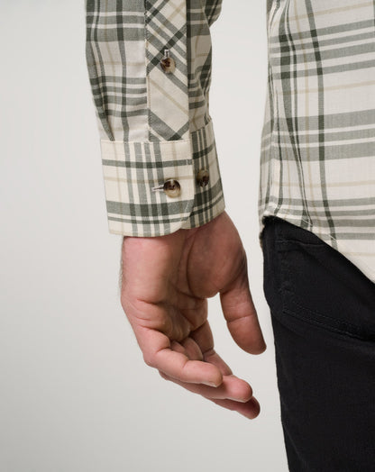 TravisMathew | Cloud Flannel Plaid Button-Up - Birch