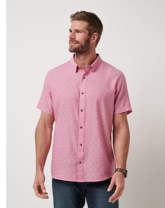 TravisMathew | Early Check In Button-Up - Heather Rose Wine