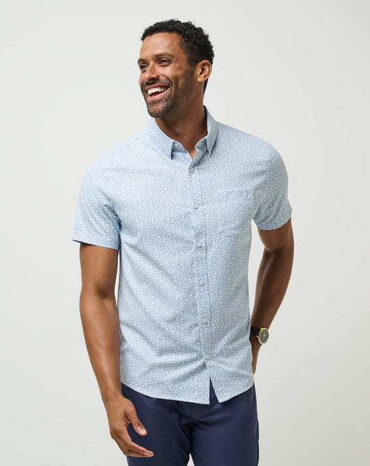 TravisMathew | Techwoven Country Mile Button-Up - White