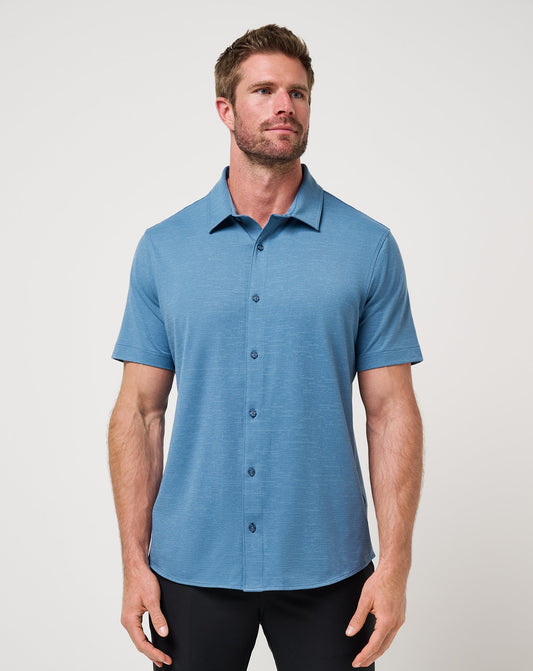 TravisMathew | The Heater Button-Up - Copen Blue