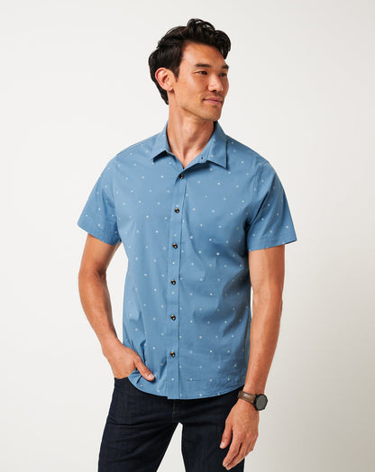TravisMathew | Per Aspera Button-Up - Captains Blue