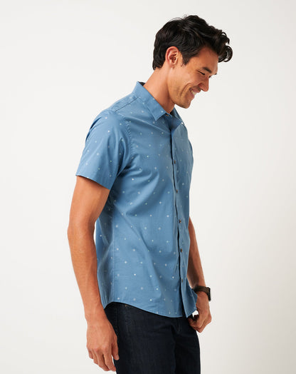 TravisMathew | Per Aspera Button-Up - Captains Blue