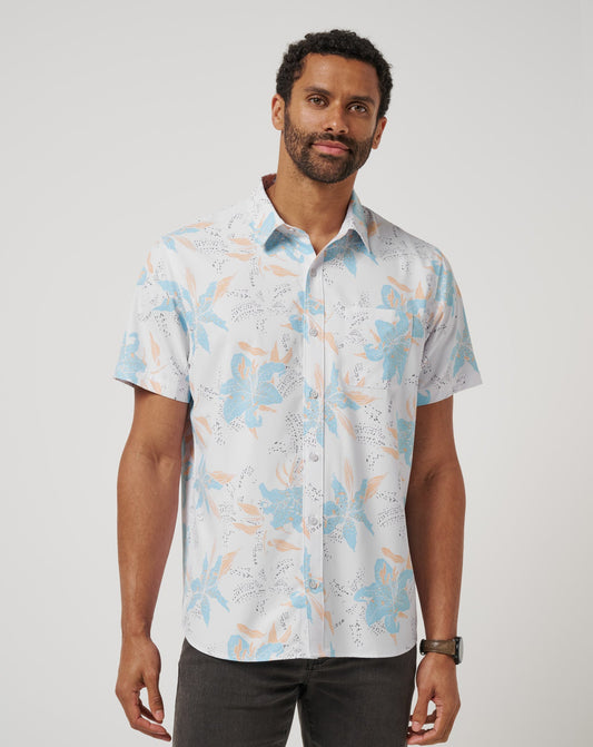TravisMathew | Techwoven Board Battle Button-Up - White