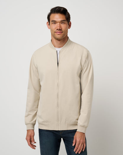 TravisMathew | Stretchknit Bomber Jacket - Italian Sand