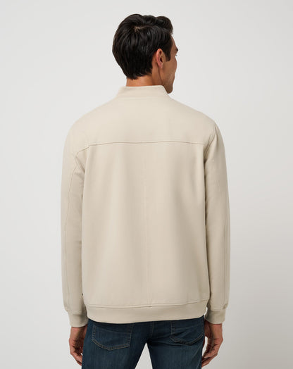 TravisMathew | Stretchknit Bomber Jacket - Italian Sand