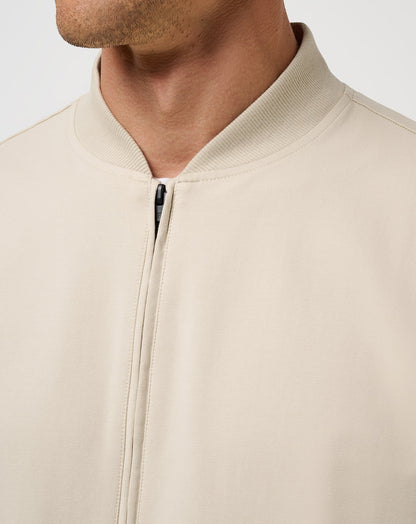 TravisMathew | Stretchknit Bomber Jacket - Italian Sand