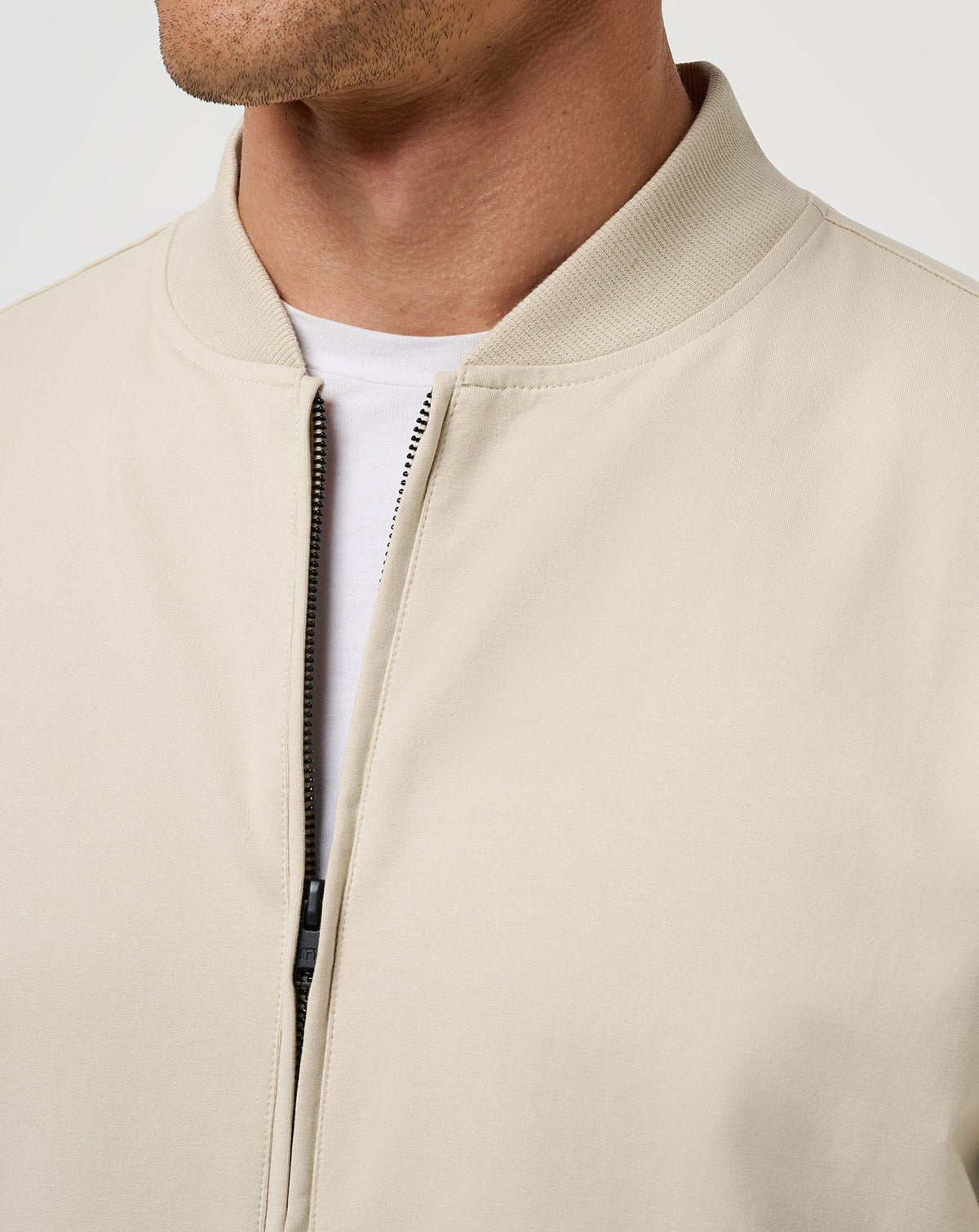 TravisMathew | Stretchknit Bomber Jacket - Italian Sand