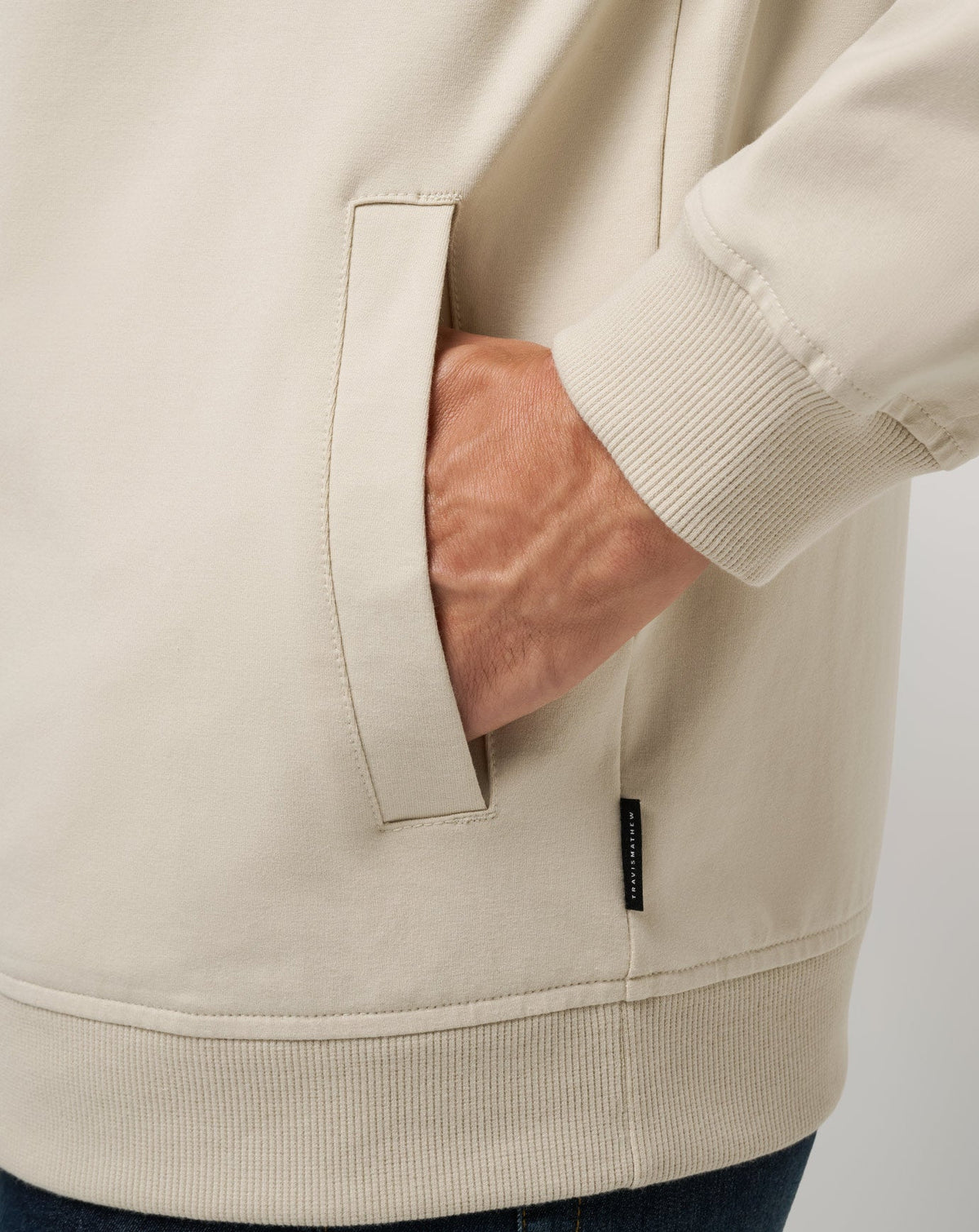 TravisMathew | Stretchknit Bomber Jacket - Italian Sand