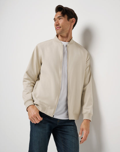 TravisMathew | Stretchknit Bomber Jacket - Italian Sand