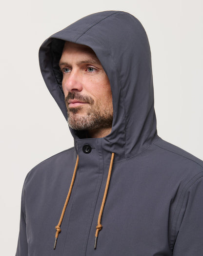 TravisMathew | Mountain Pass Long Jacket - Ebony