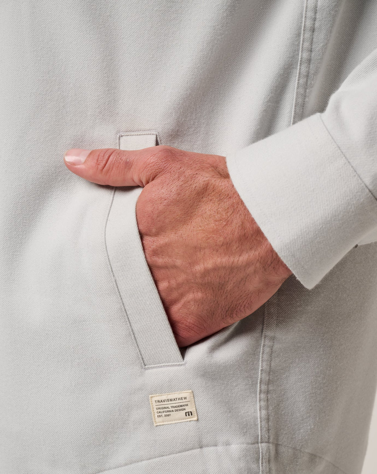 TravisMathew | Wanna Bet Shirt Jacket - Heather Light Grey