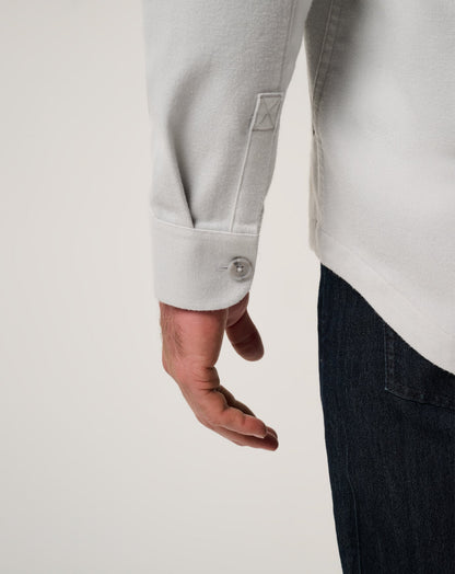 TravisMathew | Wanna Bet Shirt Jacket - Heather Light Grey