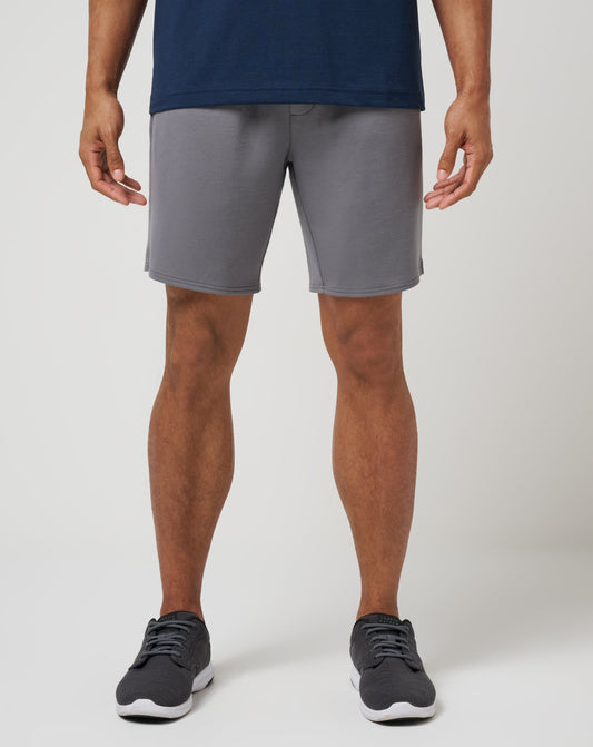 TravisMathew | Fibercloud Short 8In - Heather Grey