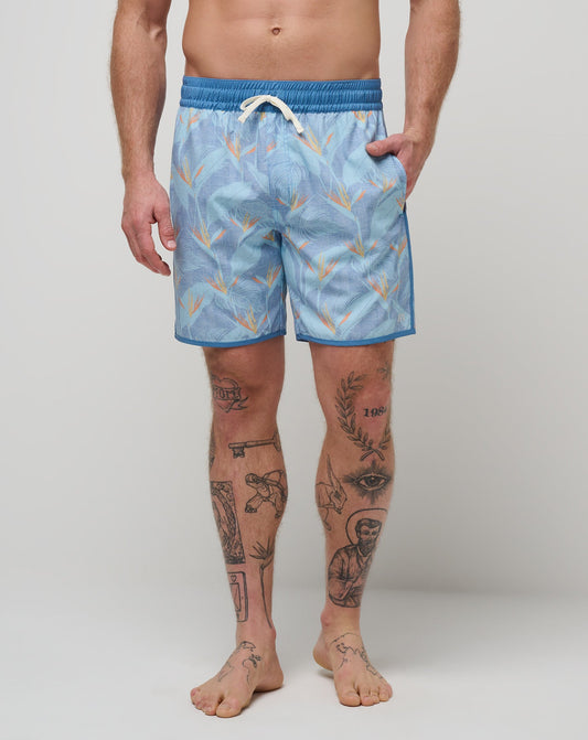 TravisMathew | Lava Tunnels Boardshort - Heather Quiet Harbor