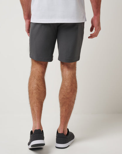 TravisMathew | Travel Year Short 9In - Grey Pinstripe