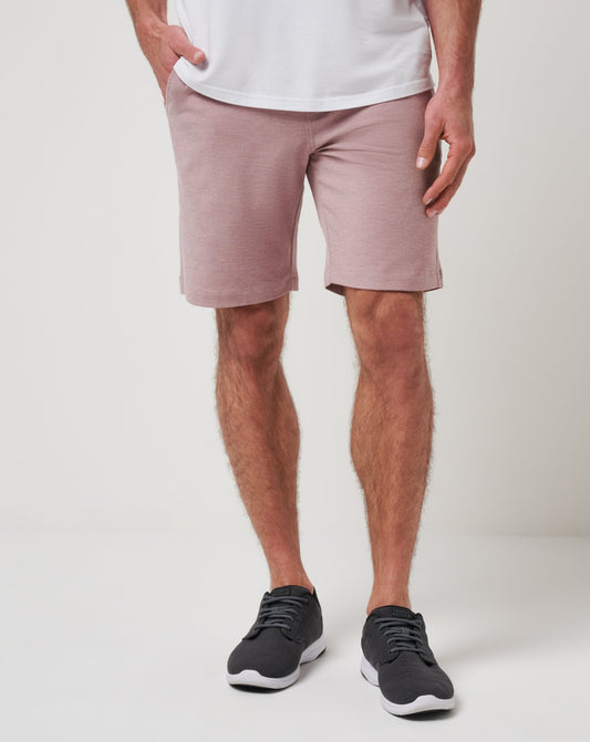 TravisMathew | Adirondack Short 9In - Heather Roan Rouge