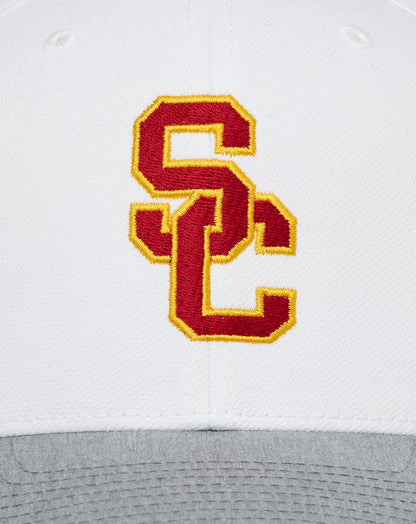 TravisMathew | USC Go Around Snapback Hat - White/Heather Grey
