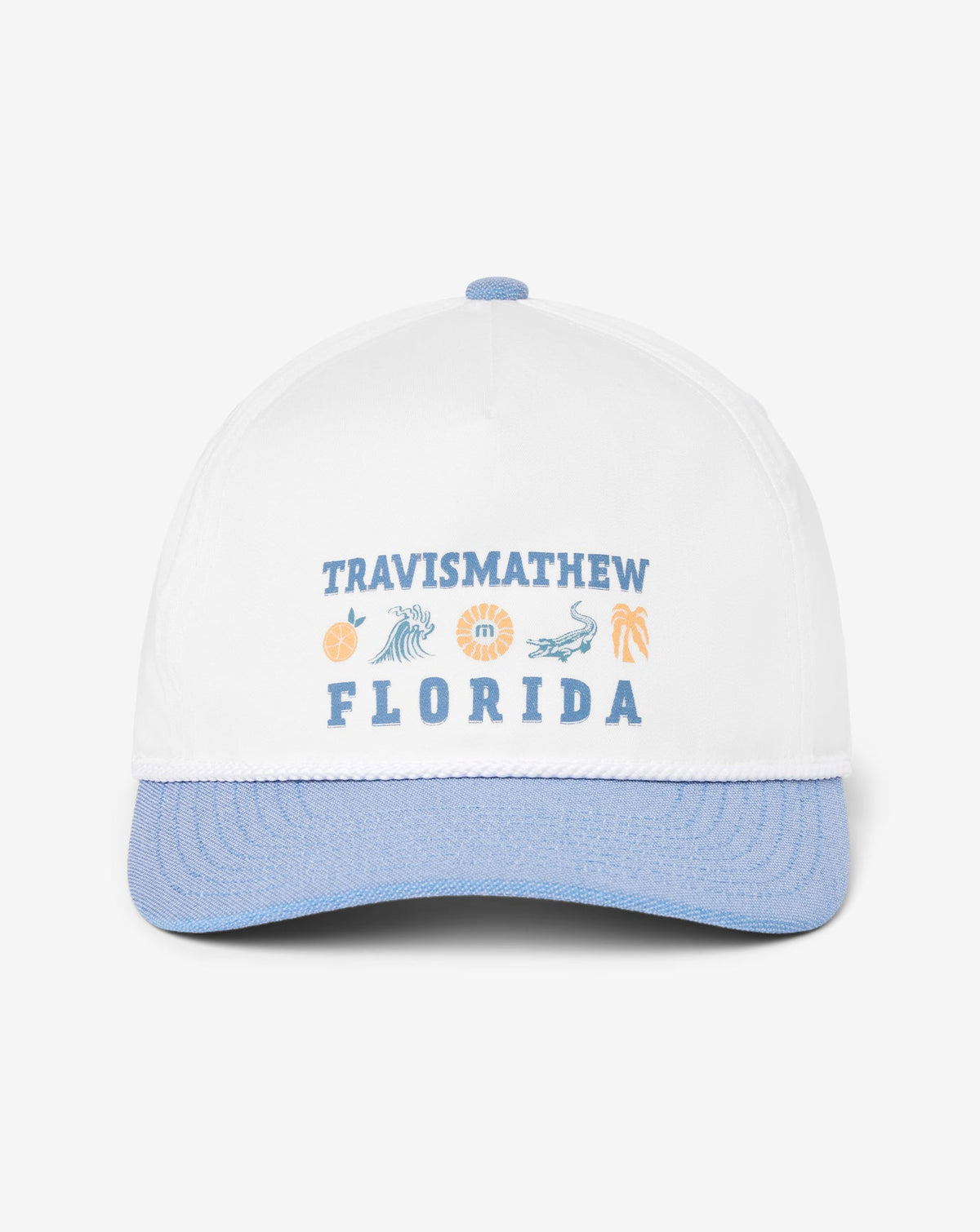 TravisMathew | Bring The Sunscreen Snapback Hat - White