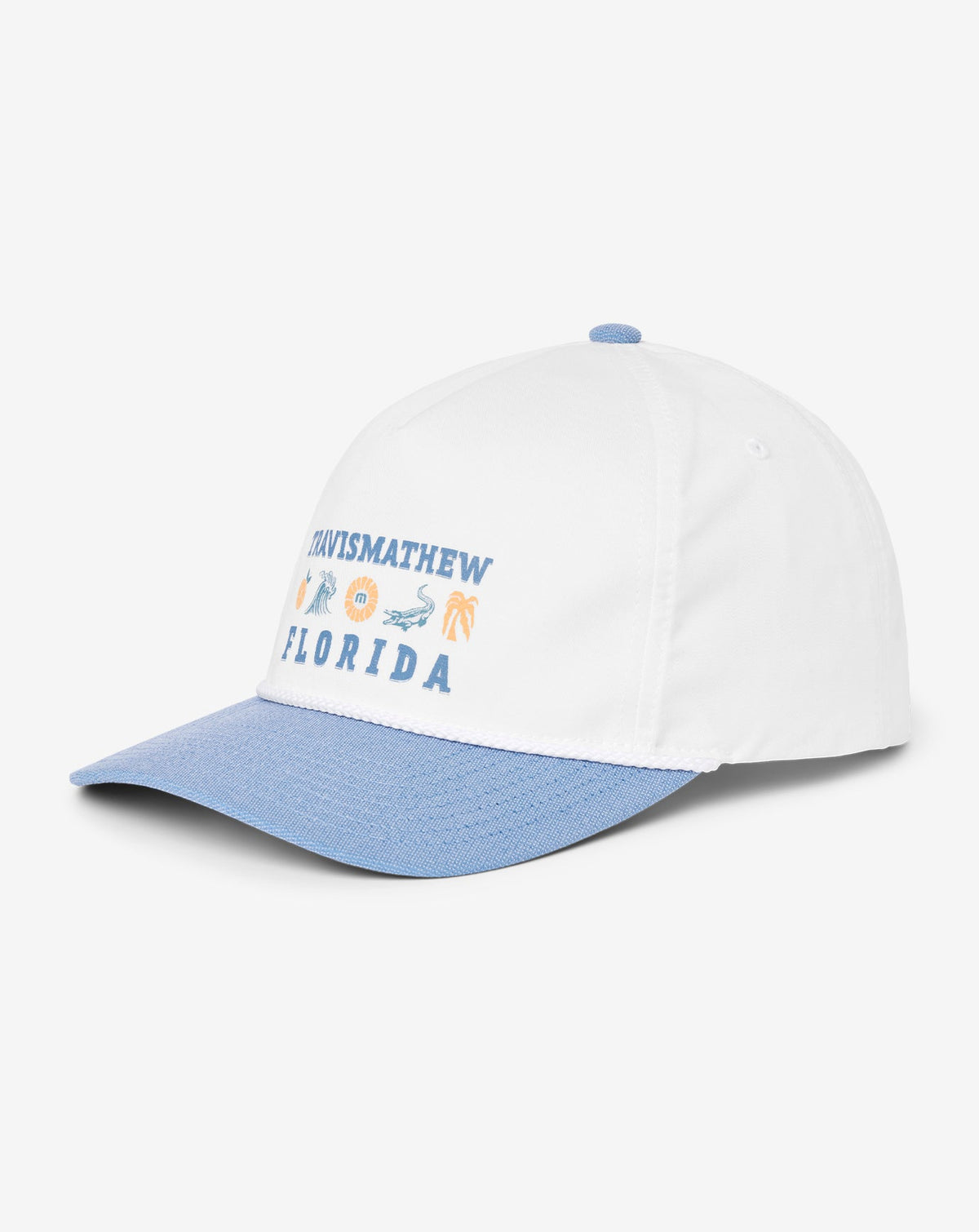 TravisMathew | Bring The Sunscreen Snapback Hat - White