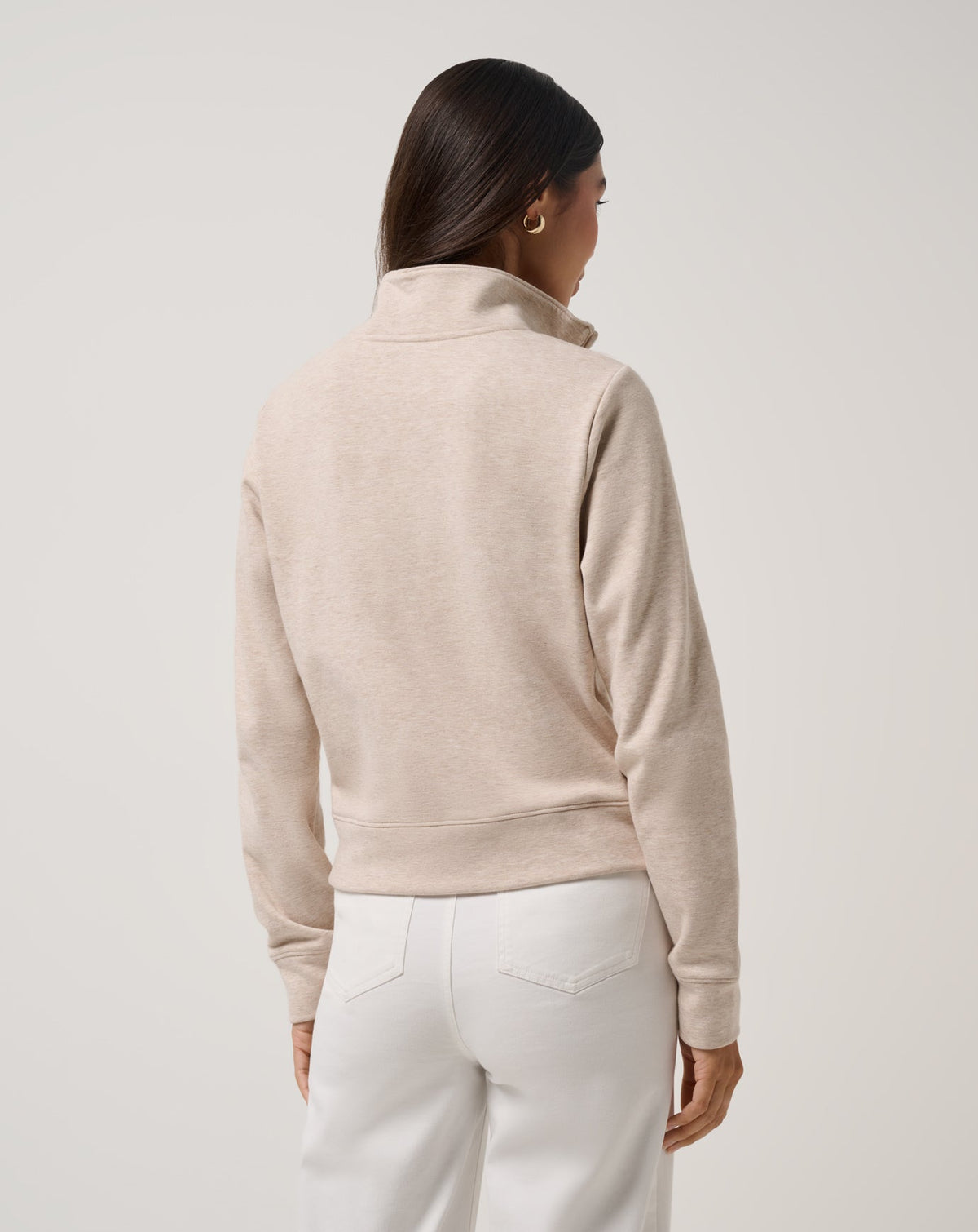 TravisMathew | Cloud Fleece Half Zip 2.0 - Heather Natural