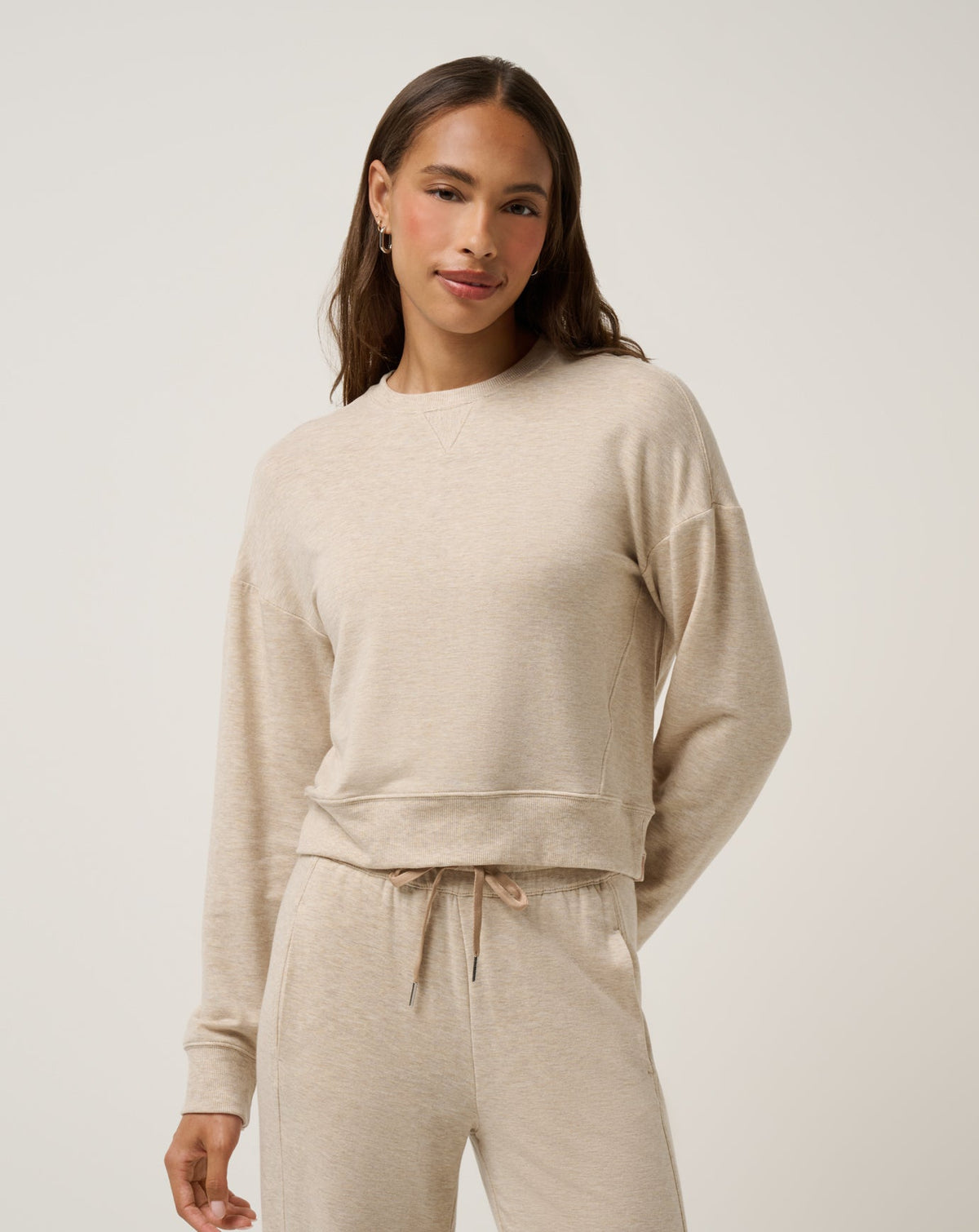 TravisMathew | Cloud Terry Crew - Heather Natural