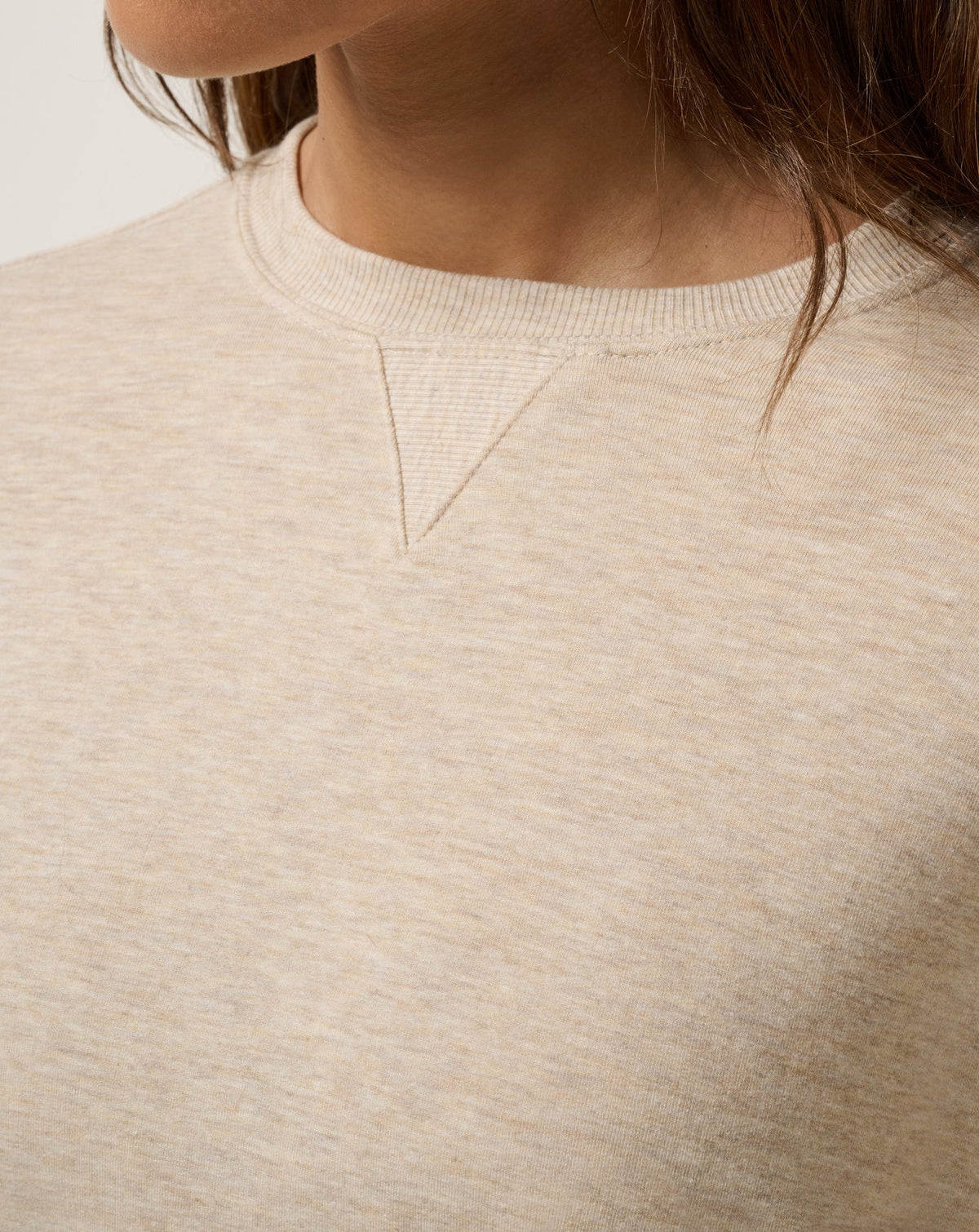 TravisMathew | Cloud Terry Crew - Heather Natural