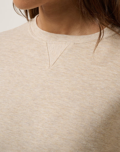 TravisMathew | Cloud Terry Crew - Heather Natural