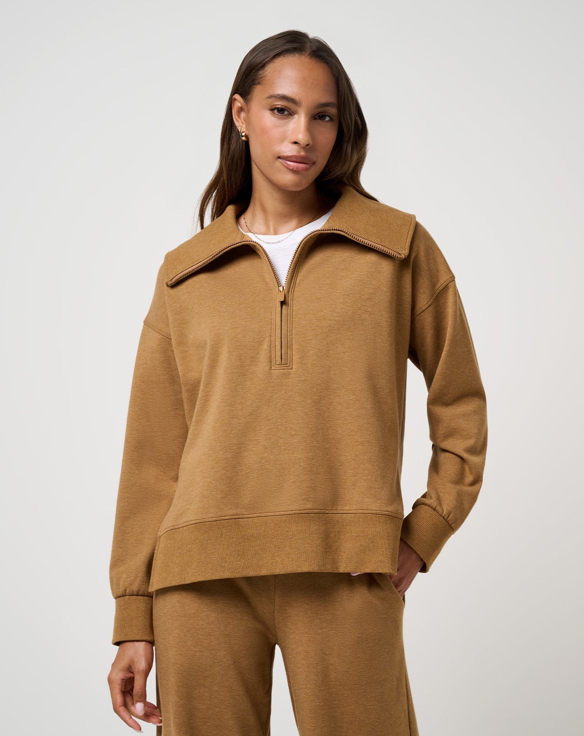 TravisMathew | Save The Day Cloud Half Zip 2.0 - Heather Spice
