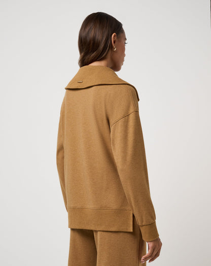 TravisMathew | Save The Day Cloud Half Zip 2.0 - Heather Spice