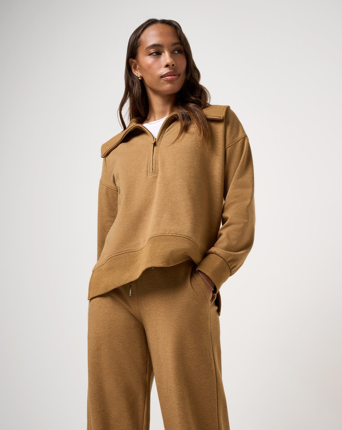 TravisMathew | Save The Day Cloud Half Zip 2.0 - Heather Spice