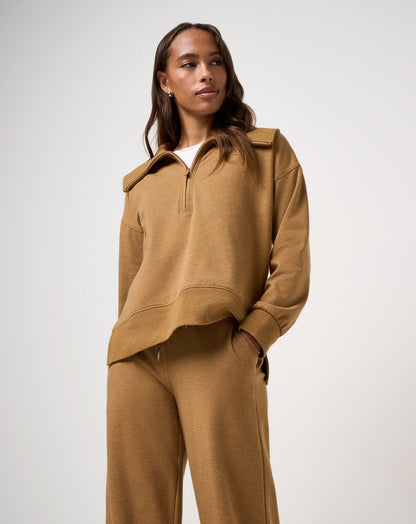 TravisMathew | Save The Day Cloud Half Zip 2.0 - Heather Spice