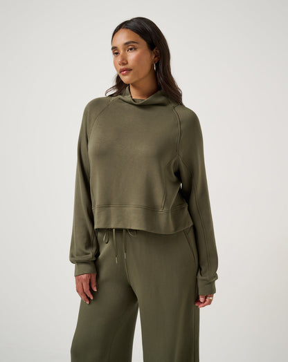 TravisMathew | Skyloft Soft Funnel Neck - Grape Leaf