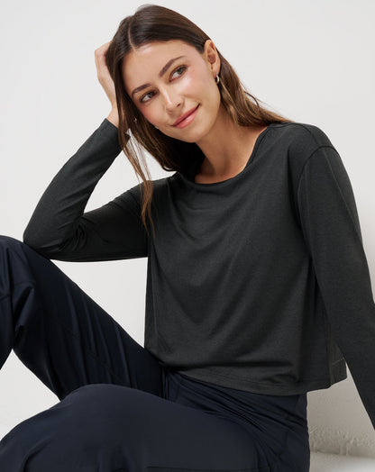 TravisMathew | Skyloft Light Celestia Top - Heather Black