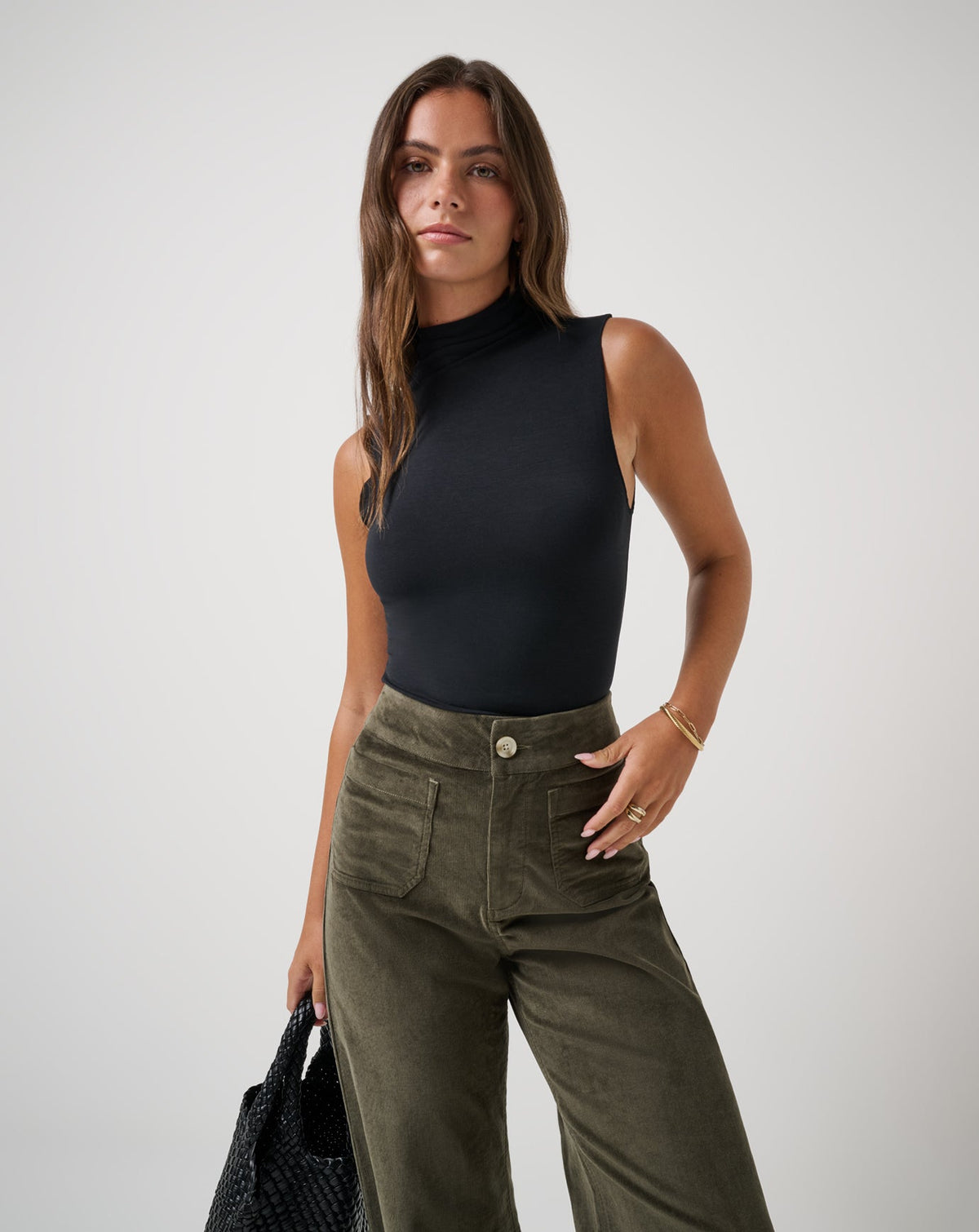 TravisMathew | Captivate Mock Neck Top - Black