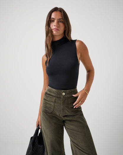 TravisMathew | Captivate Mock Neck Top - Black