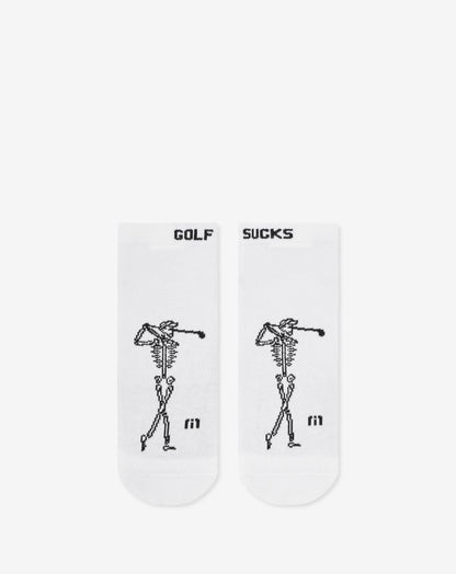 TravisMathew | Golf Sucks Ankle Sock - White