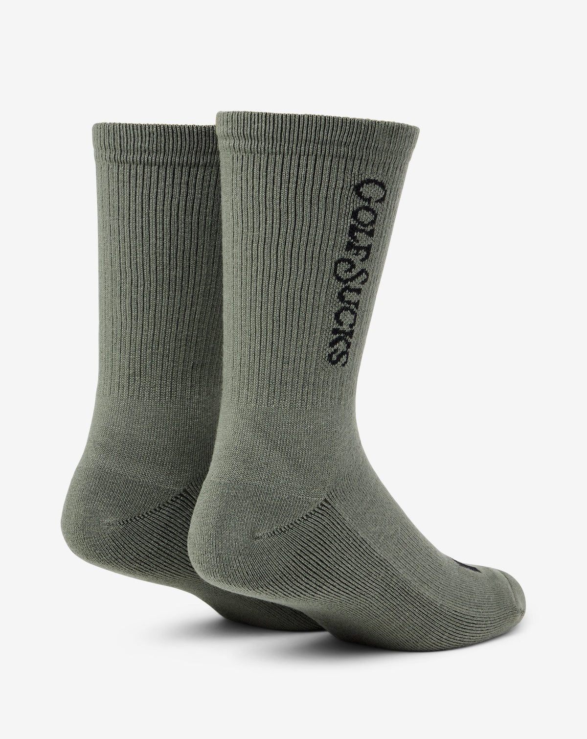 TravisMathew | Golf Sucks Crew Sock - Dark Olive