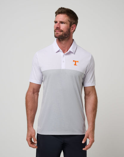 TravisMathew | Tennessee Drop Back Polo - White/Heather Grey