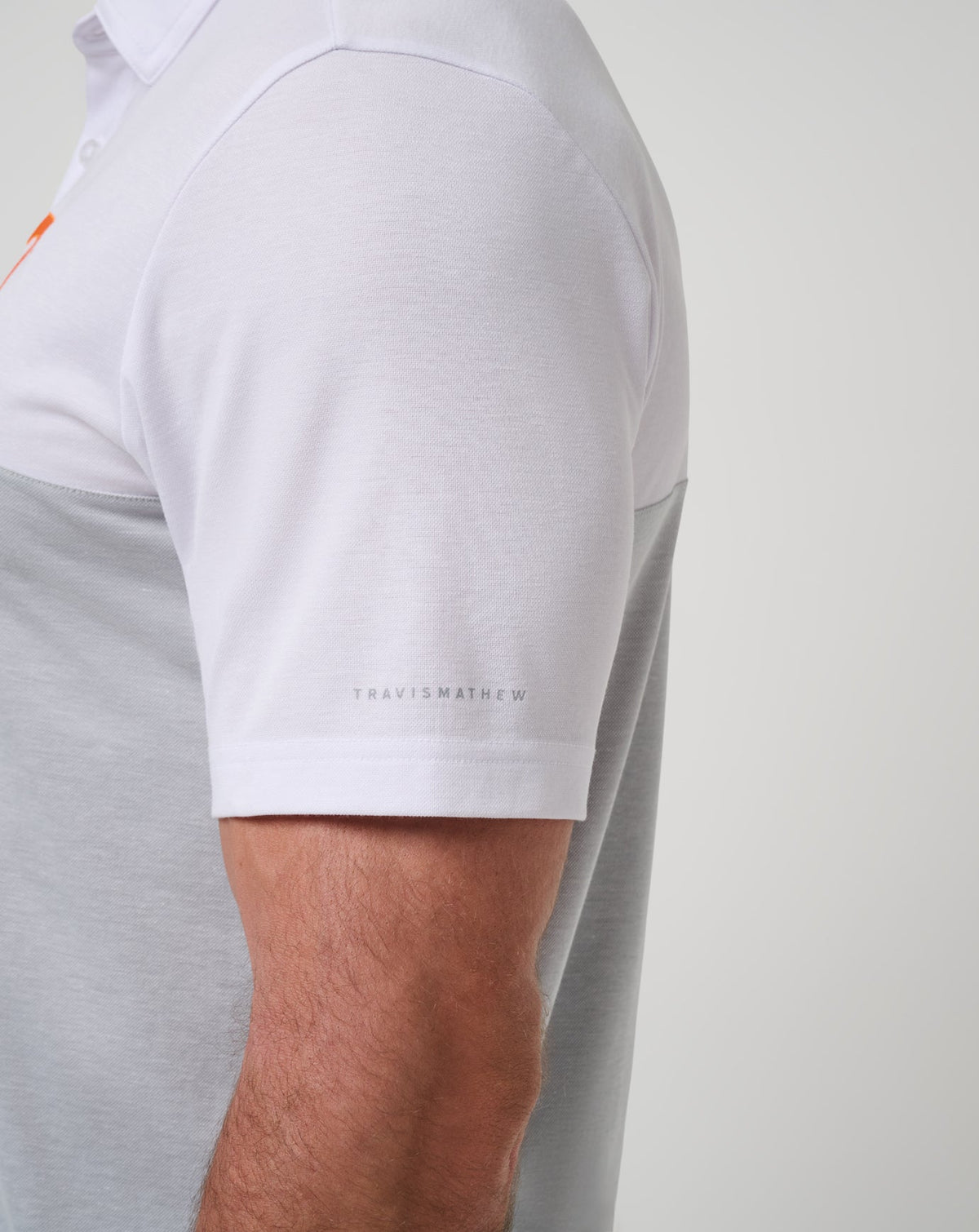 TravisMathew | Tennessee Drop Back Polo - White/Heather Grey