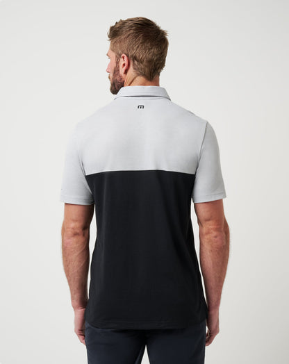 TravisMathew | Nebraska Drop Back Polo - Heather Grey/Black