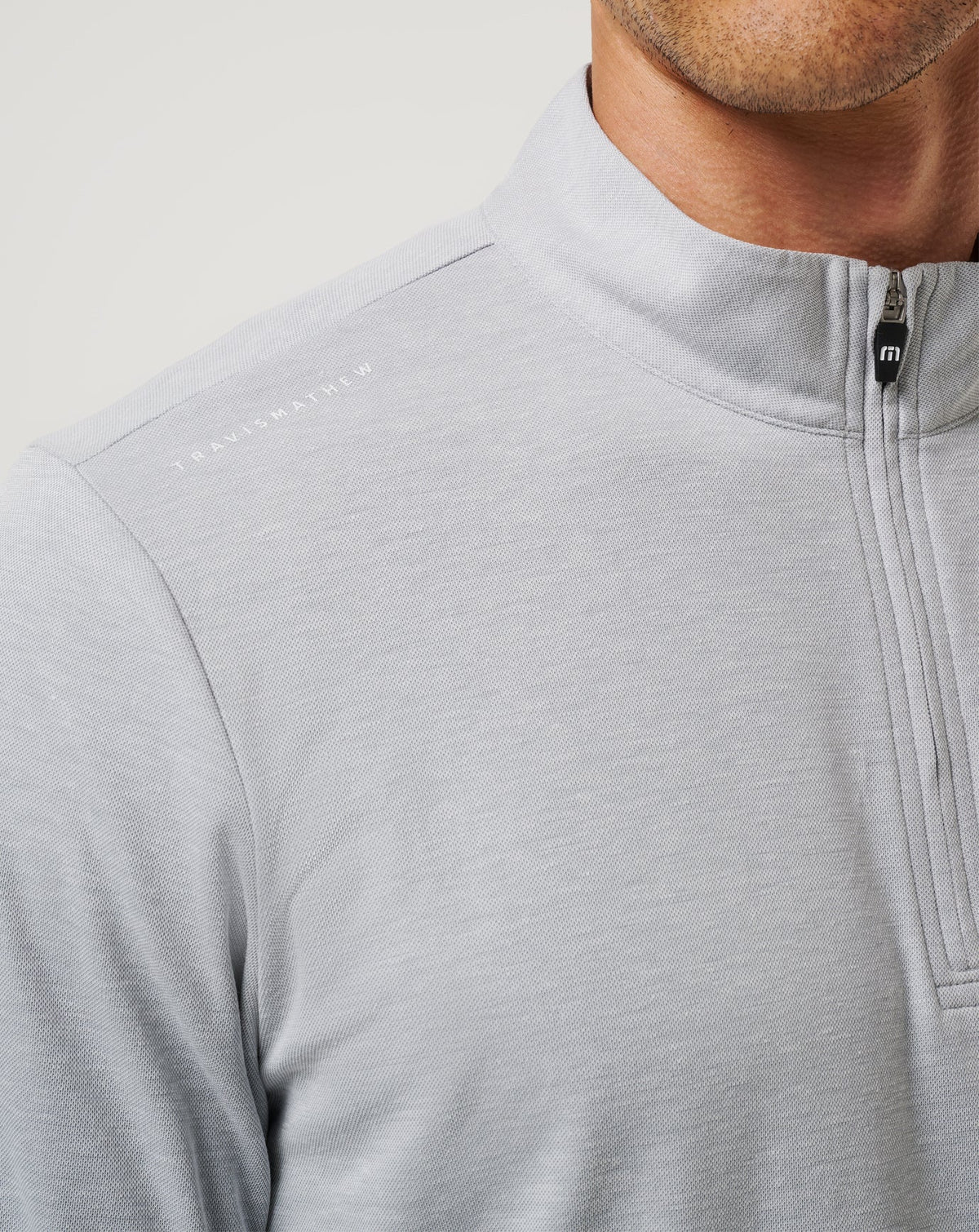 TravisMathew | ASU Time To Tailgate Quarter Zip - Heather Grey