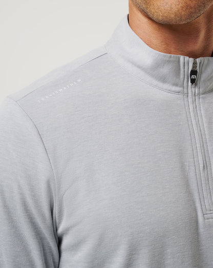 TravisMathew | ASU Time To Tailgate Quarter Zip - Heather Grey
