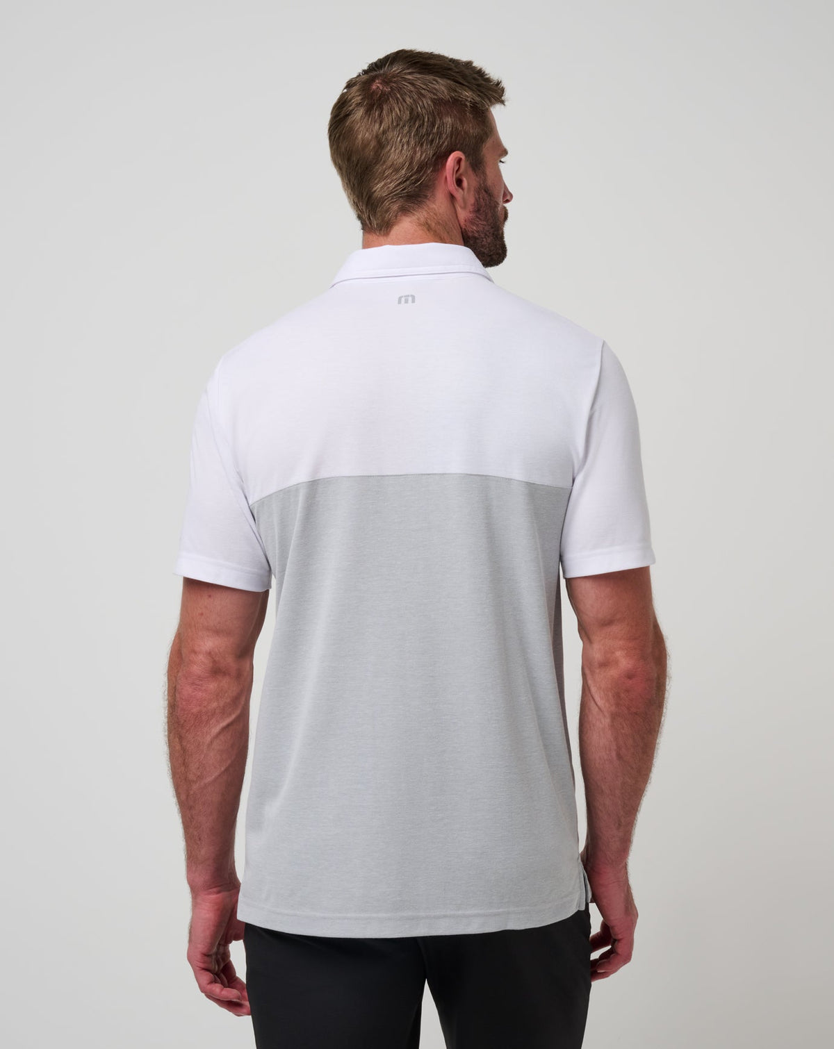 TravisMathew | Kansas Drop Back Polo - White/Heather Grey