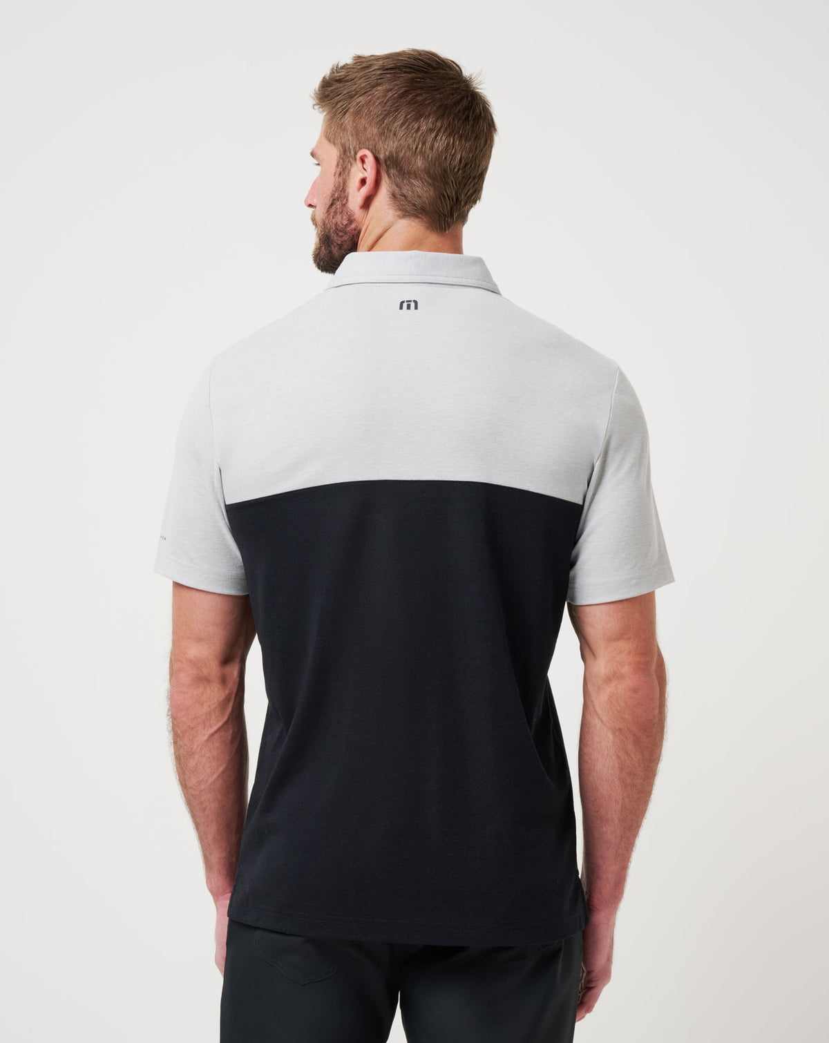 TravisMathew | UT Austin Drop Back Polo - Heather Grey/Black